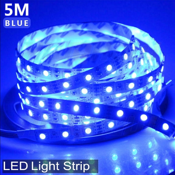 Tira de Luces LED 5m azul 16.4ft tiras Luz Para decoracion habitacion Cuarto