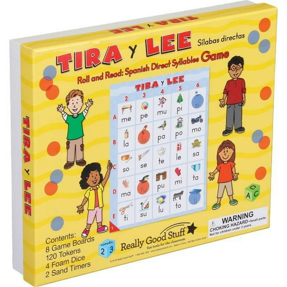 Tira y lee: S?labas directas (Roll And Read: Spanish Direct Syllables) - 1 game