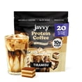 thumbnail image 1 of Tiramisu Protein Iced Coffee - Premium Whey Protein & Instant Iced Coffees - 100% Natural Cold Brew Coffee - Zero Artificial Flavors & Sweeteners, 80 mg Caffeine Per Serving, 0g of Sugar, 20 Servings, 1 of 5