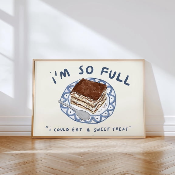 Tiramisu Sweet Treat Dessert Wall Art Home Decor