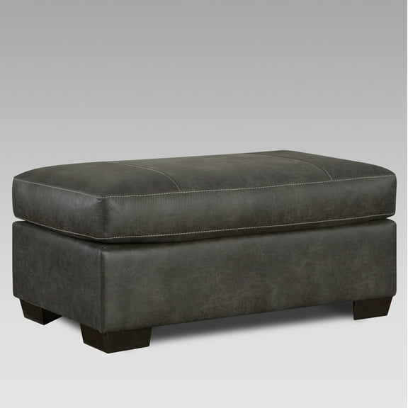 Tirana Contemporary Fabric Cocktail Ottoman in Sequoia Ash