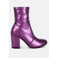 thumbnail image 1 of Tirana Metallic Pleather Sock Boots, 1 of 10