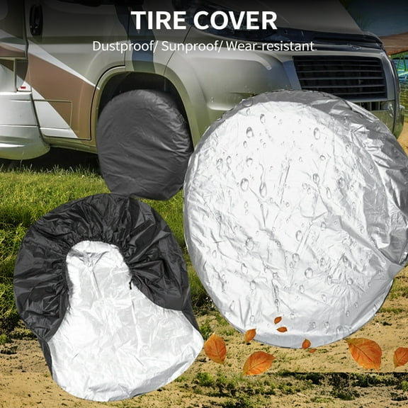 Tire 1Pcs Spare Tire Wheel Cover, 29''-32'' Waterproof Dustproof Tire Cover Universal Fit For RVs Cars Trucks SUVs Campers Trailers