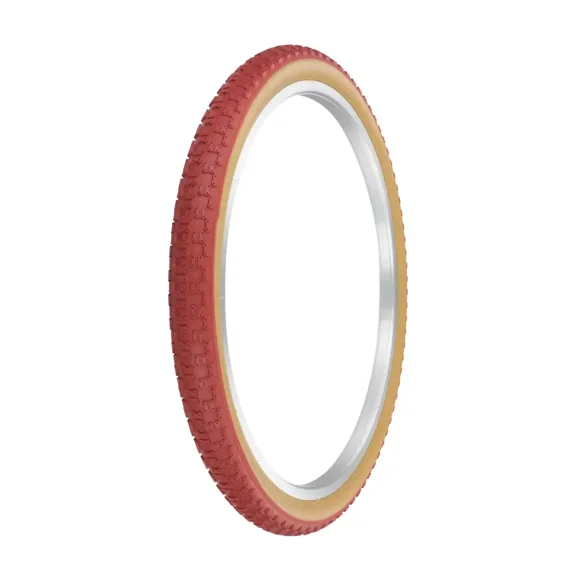 PRO+ Bicycle Tire 24" X 1.75" Red/Gum Sidewall Comp III Tread Tire Bmx Bike