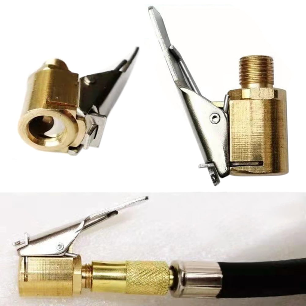 Tire Air Chuck with Clip Adapter Quick Connector Closed Flow Tire Chuck