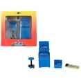 thumbnail image 1 of Tire Brigade 4 piece Tool Set Blue 1/18 by Motorhead Miniatures, 1 of 4