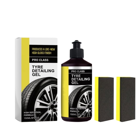 Tire Care Gel Daily Car Tires Blackening Polishing Brightening Refreshing 150ml Sponges