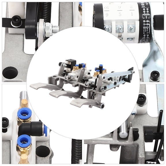 Tire Changer Machine Aluminum Frame 3 Pedal, Tire Removal Machine Frame 3 Pedal, Foot Control Air Valve for the Car Tire Changer, Silver