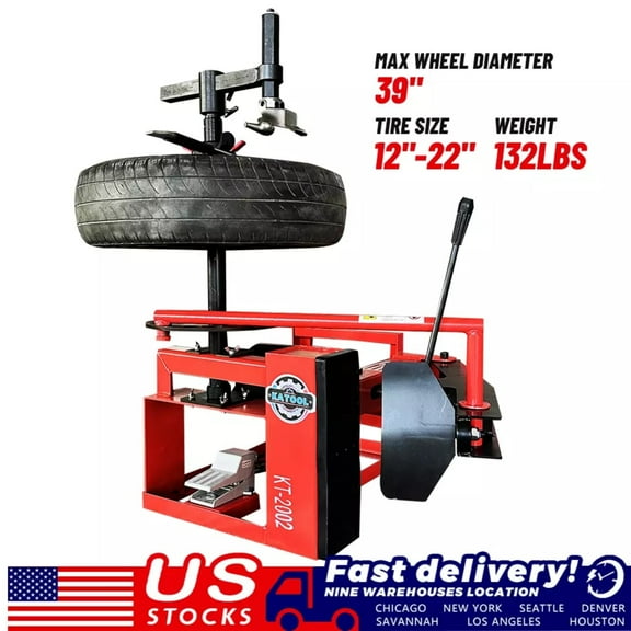 KATOOL KT-2002 Manual Tire Changer Kit with Pre-Drilled Disc Inner Holes