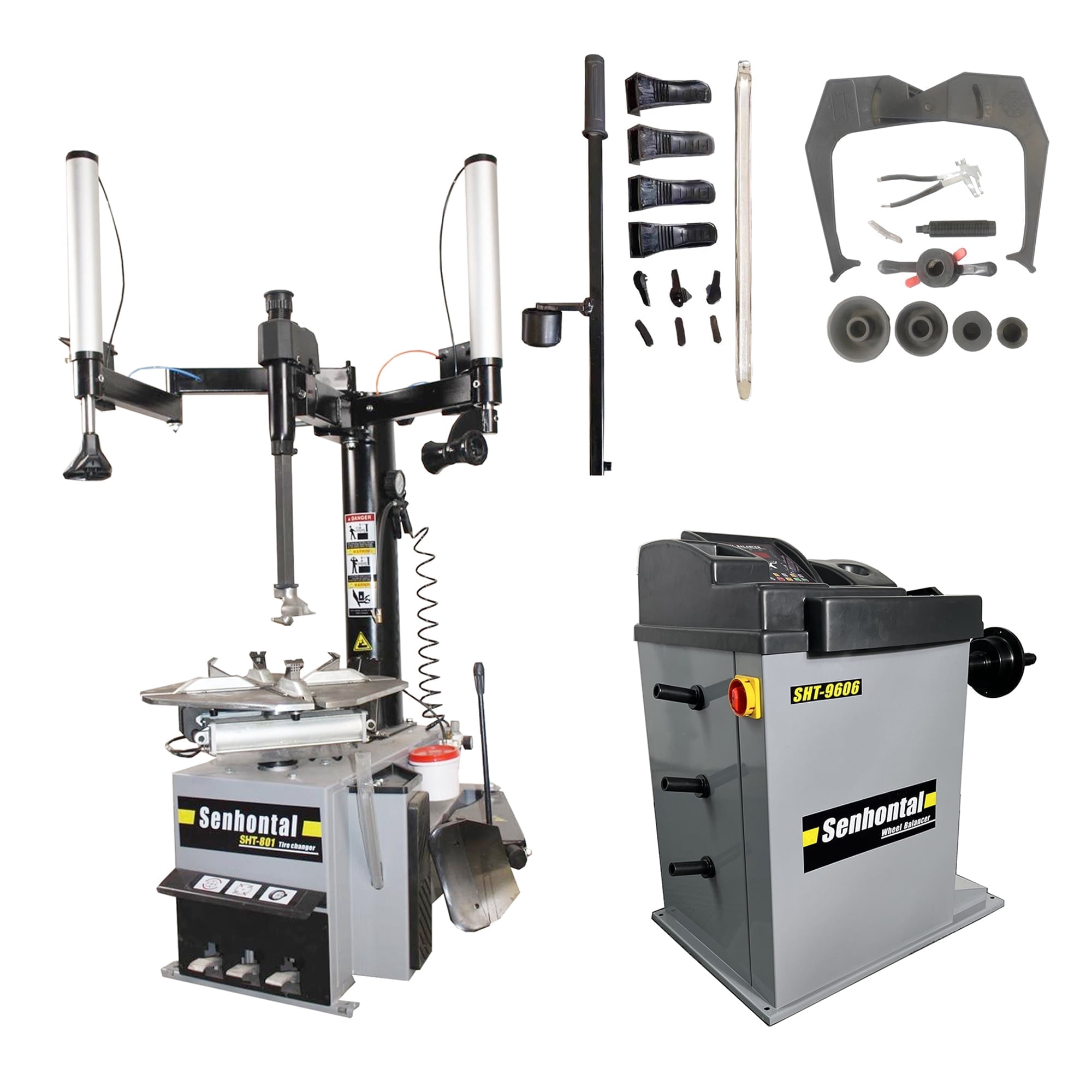 Autovo Tire Changer Wheel Changers Machine Balancer Rim Clamp Combo 988 ...