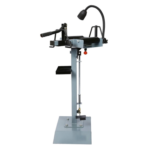 Tire Changer with LED Light - Portable Tire Spreader for Car & Truck Tires - 360 Swivel, Adjustable Tilt, 9" Max Tire Width