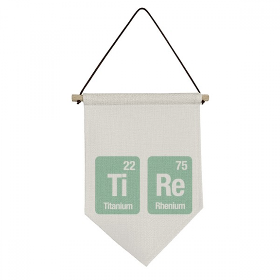 Tire Checal Element Science Canvas Flag Hanging Wall Art Decor Banner