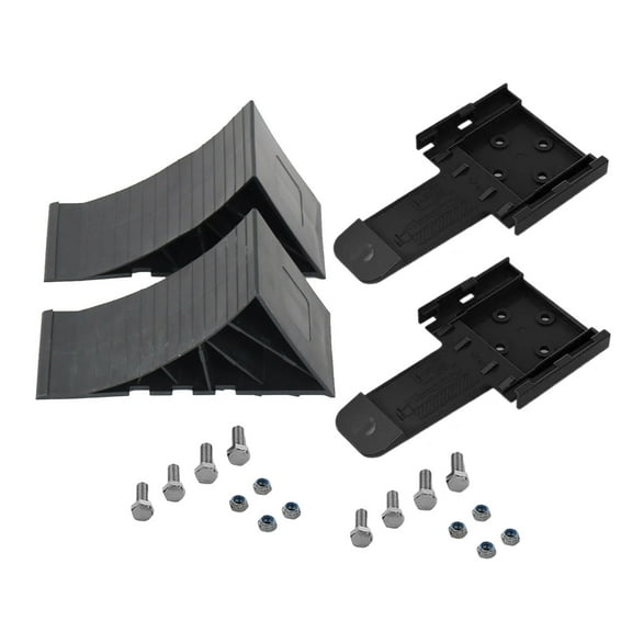 Wheel Chock Vehicle Truck Trailer Wheel Stop Block Skid Resist Base Tire Support Pad with Holder Wheel Stopper Control