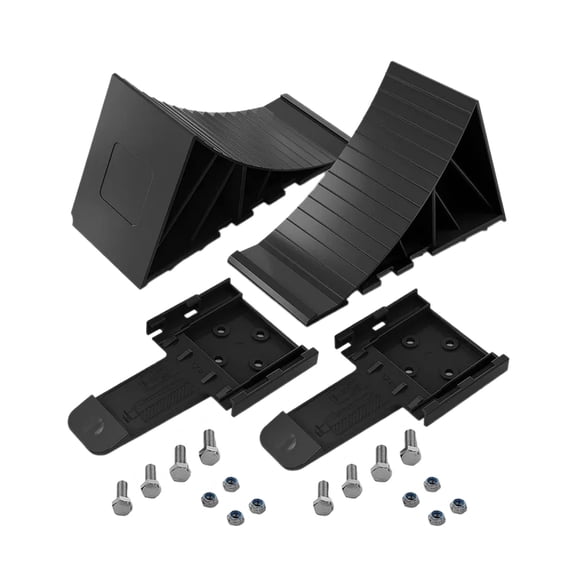 Tire Chock Stop Block Wheel Stopper Control Skid Resist Base Wheel ...