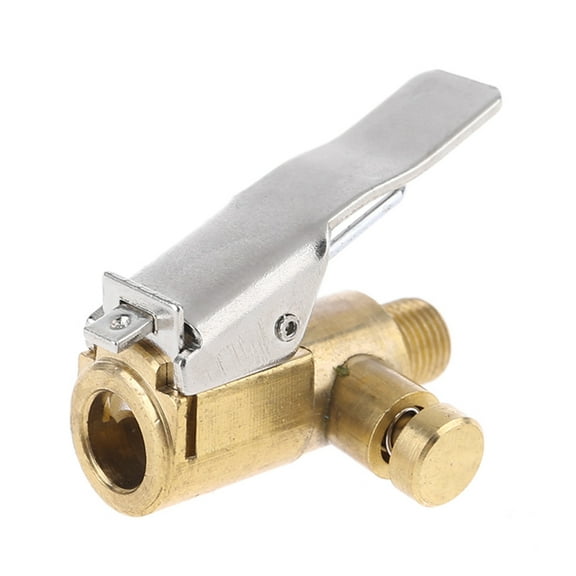 Tire Chuck with Clip Adapter Air Chuck Tire Inflator Compressor Pump- Connect Accessories for Vehicle Auto 34mm Length