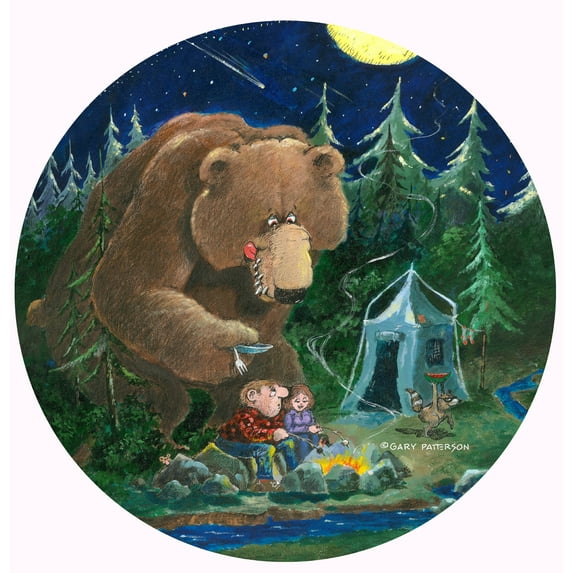 Tire Cover Central Camp Bear Funny Spare Tire Cover Black Vinyl 245/75r17