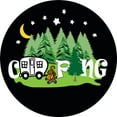thumbnail image 1 of Tire Cover Central Camping Retro Camper Spare Tire Cover (Select Size/Camera Option in Menu)255/70R18, 1 of 4