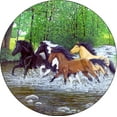 thumbnail image 1 of Tire Cover Central Horses Black Vinyl (Select Size/Camera in Menu) 285/70r17, 1 of 4