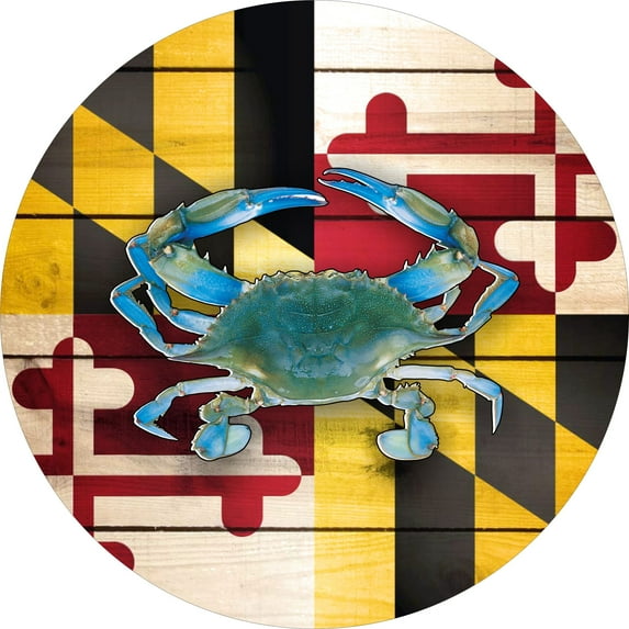 Tire Cover Central Maryland Blue Crab Vinyl Spare Tire Cover