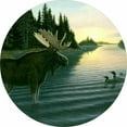 thumbnail image 1 of Tire Cover Central Moose Spare Tire Cover Black Vinyl 255/70r18 Center Camera Opening, 1 of 3