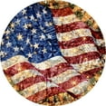 thumbnail image 1 of Tire Cover Central Old Glory Flag Black Vinyl(Select Size/Camera in Menu) 265/70r17, 1 of 4