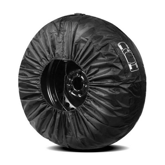 Tire Cover, Spare Tire Cover, Waterproof Snow Tire Storage Bag with Tool Pouch, Adjustable Secure Buckle Protection Cover for Automobile Tires