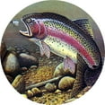 thumbnail image 1 of Tire Cover Trout Fish Black Vinyl (Select Size/Camera in Menu) 285/70r17 Center Camera, 1 of 4