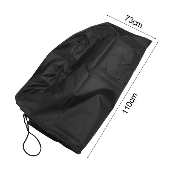 Tire Cover for 4 Tires Stacked Sizes 82x120CM and 73x110CM Black Silver