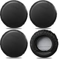 thumbnail image 1 of Tire Covers for RV Wheel (4 Pack Black), Oxford Waterproof UV Sun Protectors for Motorhome Boat Trailer Camper Van SUV,D66cm x H28cm for Diameter 24"-26", 1 of 6