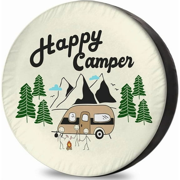 Tire Covers for Travel Trailers On Cloud Nine Camping Weatherproof Universal Fit for Camper Trailer RV SUV Truck