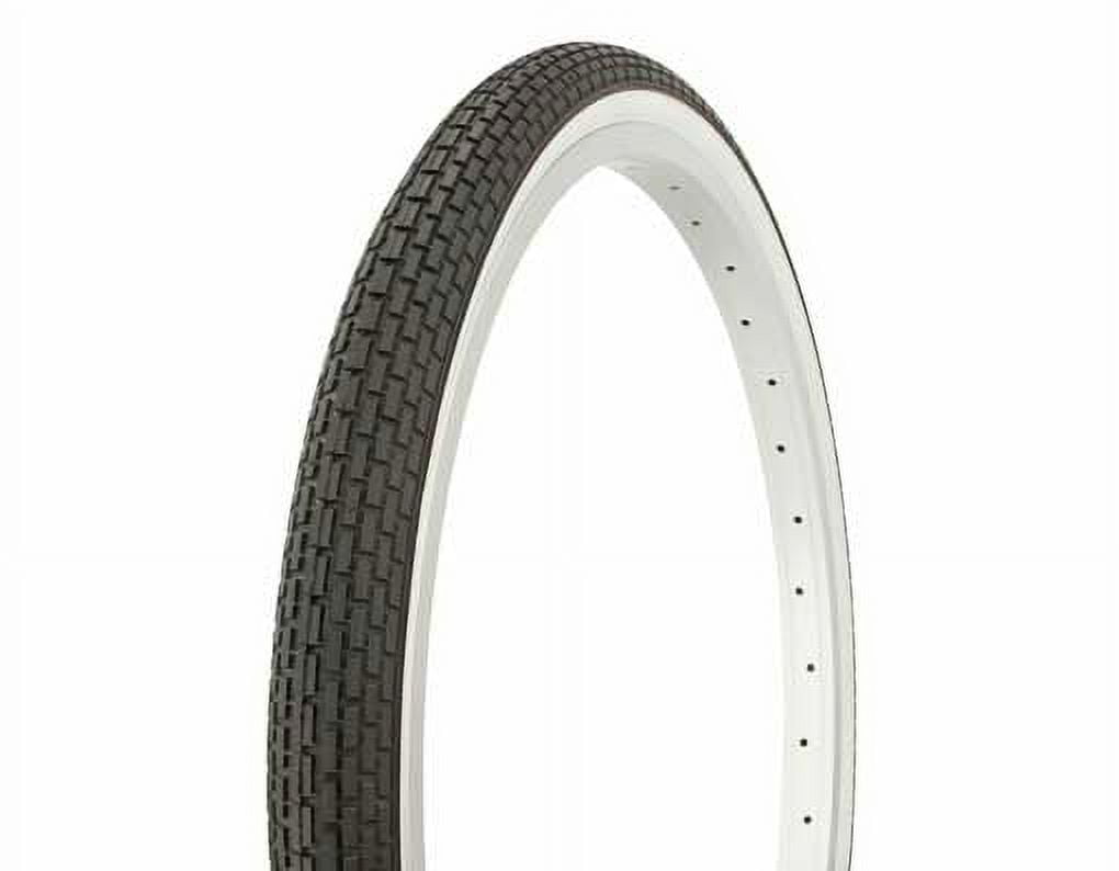 Tire Duro 24" x 1.75" Black/White Side Wall lowrider bike tire,lowrider bicycle tire, beach cruiser bike tire, cruiser bike tire