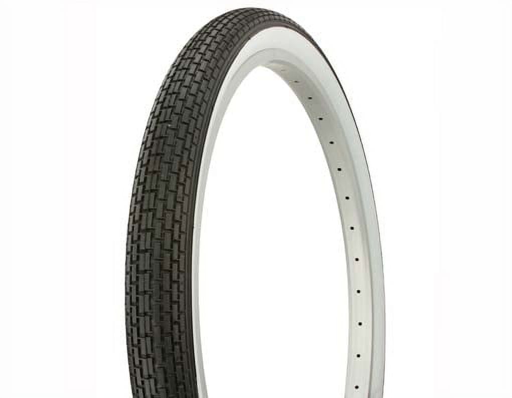 Tire Duro 26" x 2.125" Black/White Side Wall HF-120A. Bicycle tire, bike tire, beach cruiser bike tire, cruiser bike tire