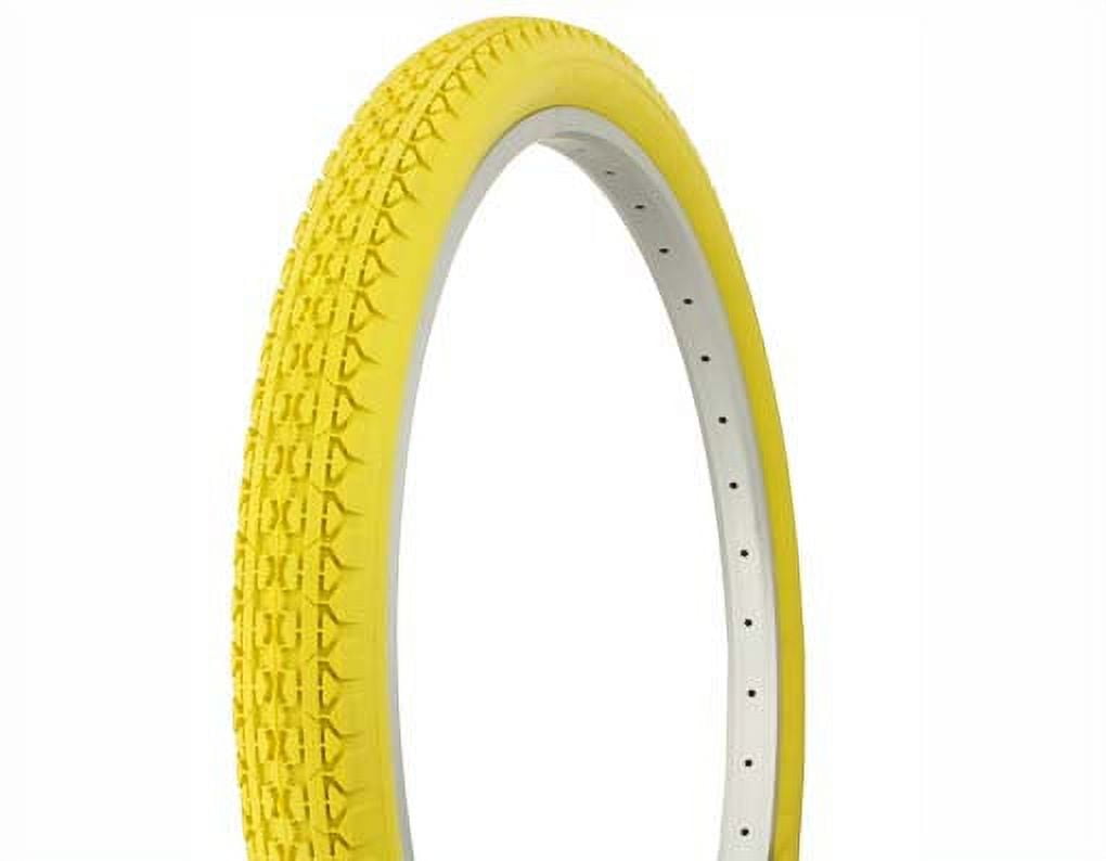 Tire Duro 26" x 2.125" Yellow/Yellow Side Wall HF-133. Bicycle tire, bike tire, beach cruiser bike tire, cruiser bike tir