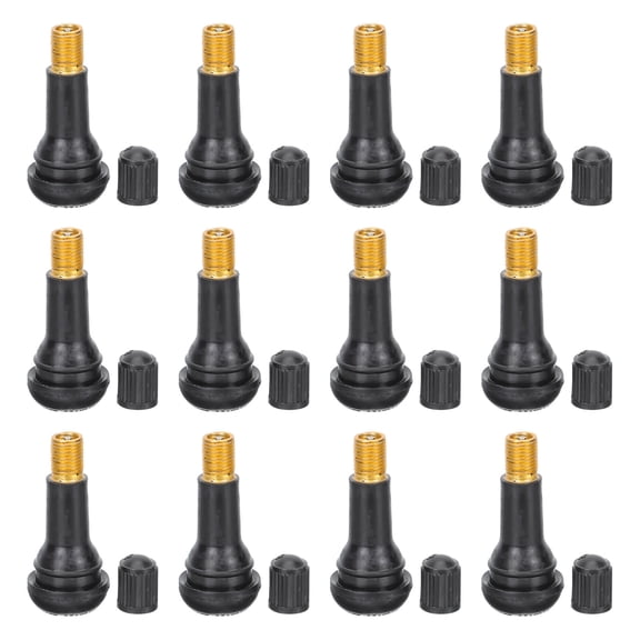 Tire Fittings Tubeless Valves Vacuum Cycling Accessories Rubber Stems Snap-in Core 20 Pcs
