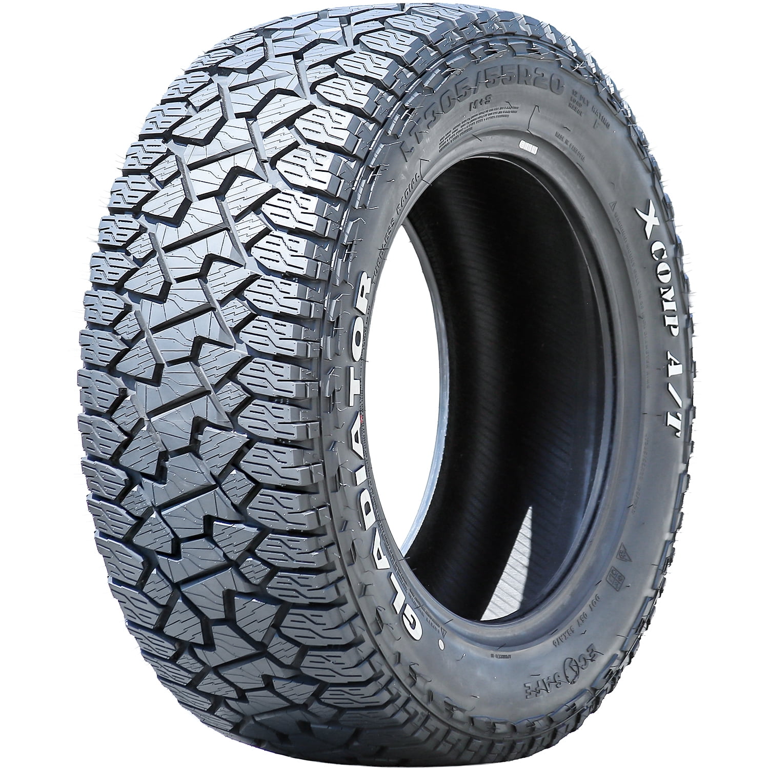 Gladiator X Comp A/T 305/55R20 125/122Q E 10 Ply All Terrain Light Truck Tire