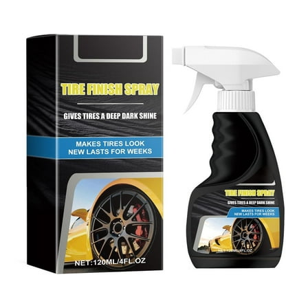 Tire Gloss Spray (120ML); Wheel Tire Gloss Maintenance Cleaning Polishing Coating Liquid Coating Agent; Suitable For Cars, Trucks, SUVs, RVs, Etc.