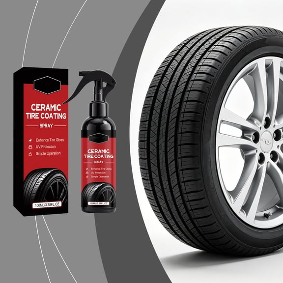 Tire Gloss Spray for Car Tires, Long Lasting Shine And Polishing Refurbishment, Daily Cleaning Care for Auto Exterior
