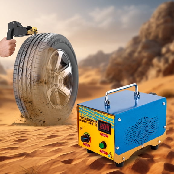 Tire Groover Machine 1000W, Tire Groover Tool Off-Road Grooving Cutter with 20 Blades, Iron Tire Groover Heated Machine for Deepening The Tread Pattern, Retreading Old Tires 110V