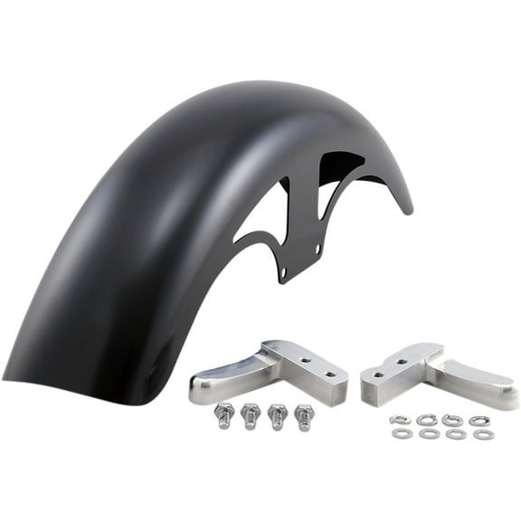 Tire Hugger Series P-Tom Front Fender with Raw Mounting Blocks for 19in. Wheel