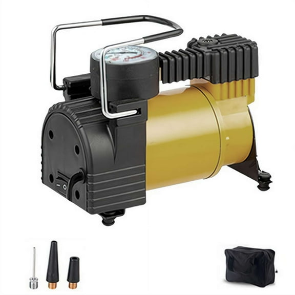 Tire Inflator 12V Portable Air Compressor Pump with Gauge for Truck, SUV, Car, RV