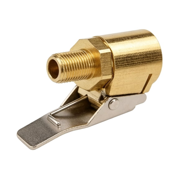 Tire Inflator Adapter,Brass Air Chuck,Auto Pump Connector,Anti Slip Brass Tire Air Chuck Clip On Hose Adapter Heavy Duty Inflation Fitting for Vehicle Tire Inflation Air Pump Hardware Accessory