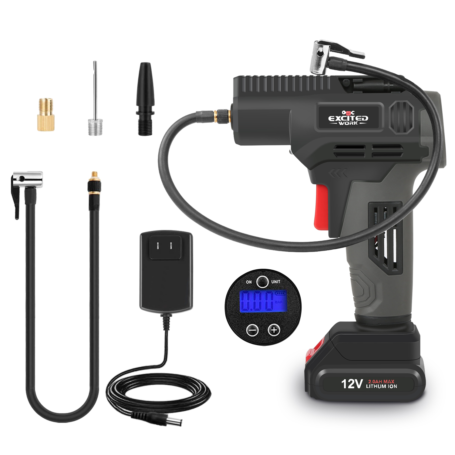 Campbell Hausfeld CC2300 12V Cordless Rechargeable Inflator and Power