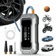 thumbnail image 1 of Tire Inflator Air Compressor, Digital Car Tire Pump 12V DC, Portable Car Accessories for Men, Electric Air Pump 150 PSI For Car Tires, Bikes, Football, Preset Tire Pressure & Auto Shut off, 1 of 9