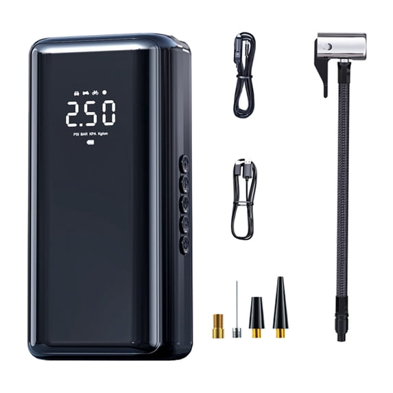 Tire Inflator Car Air Compressor Portable Air Pumps with Flashlight ...