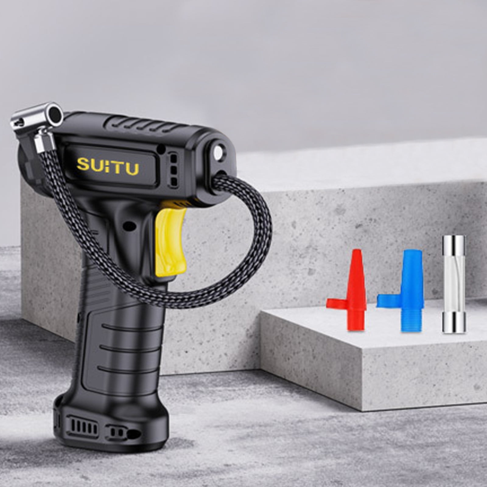 Tire Inflator, Car Tire Pump With Rechargeable Tire Inflater Lithium