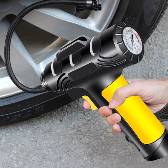 Tire Inflator, Cordless Car Tire Pump with Rechargeable Lithium Ion Battery, Car Power Adapter, Digital Pressure Gauge, Fast Inflation, Auto Tire Pump for Car Tires,Motorcycles