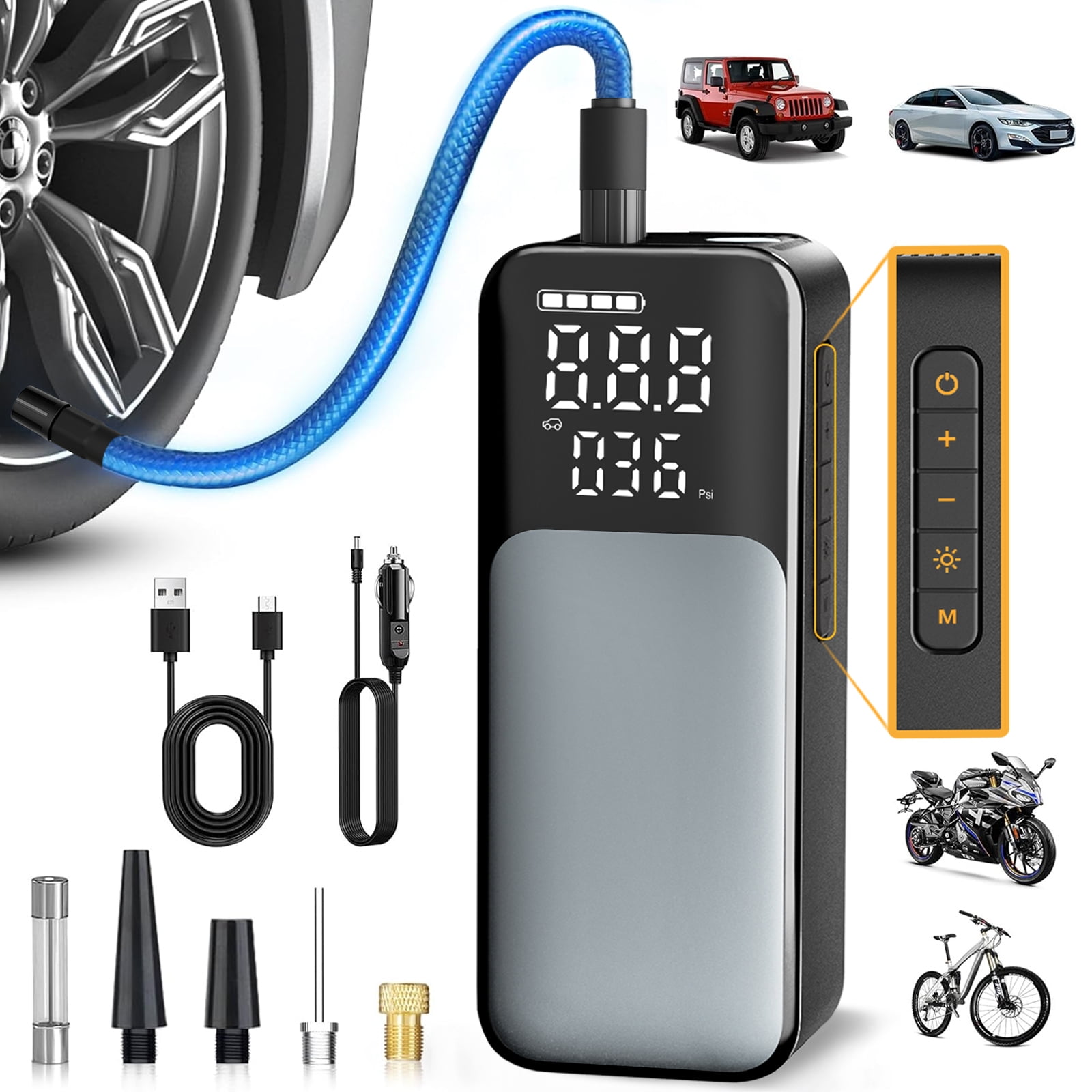 Best Tire Inflator Moto Bike Tire Inflator Portable Air Compressor