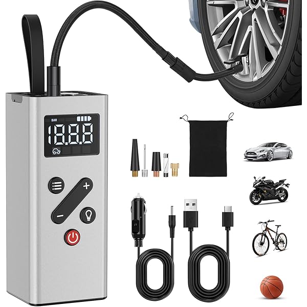 Cordless Tire Inflator Portable Air Compressor - 150PSI With 15000mah Battery 1359229