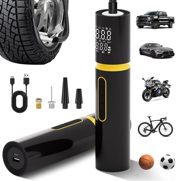Pentantan Cordless Portable Tire Inflator, Air Compressor 160 PSI Air Pump with Automatic Shutoff for Car