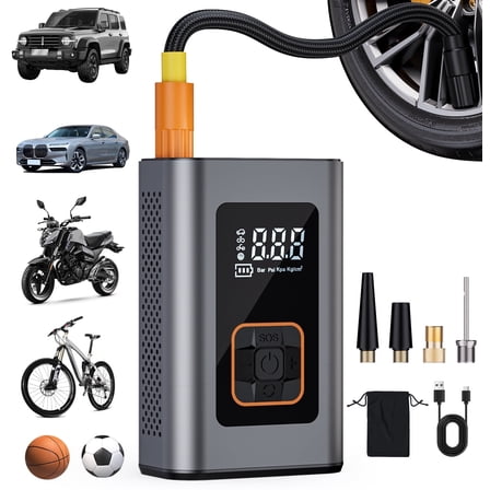 REHOTTOP Tire Inflator Portable Air Compressor, 180 PSI Cordless Air Compressor for Car Tires, Portable Tire Inflator for Car with Fast 6X Inflation, Auto Shutoff